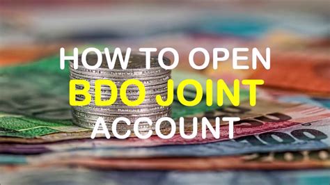 How to Apply for BDO Joint Account .